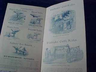 Orig 1873 FAIRBANKS Railroad - Hay - Coal SCALES Advertising BOOKLET 3