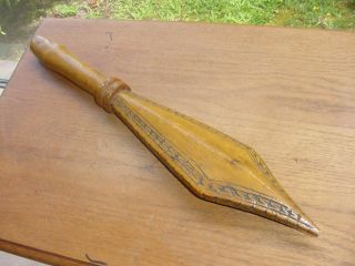 Vintage South Pacific War Club From Samoa