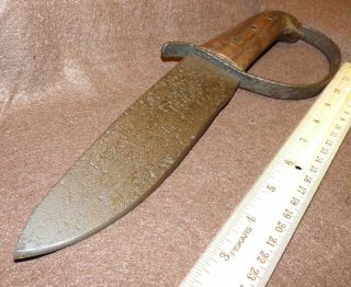 Vintage Hudson ' s Bay Company D Guard Bowie Knife Forged Blade HBCo Marked 1800 ' s 5