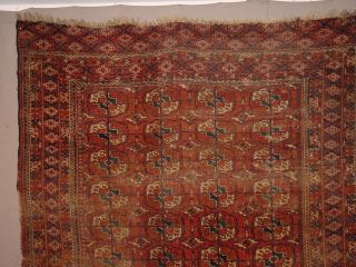 Very fine 1870 ANTIQUE TURKOMAN TEKKE RUG HG 4