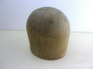 Vintage Wooden Millinery Hat Block Mold Form 796 Size 20 Midwest H B & D Co