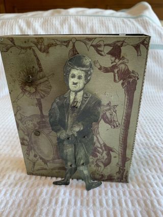 Rare Charlie Chaplin Tin Clockwork Windup Toy,  B&r Usa