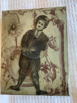 Rare Charlie Chaplin tin clockwork windup toy,  B&R USA 4