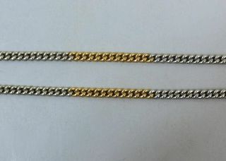 ANTIQUE 18 CT WHITE & YELLOW GOLD DOUBLE CLIP POCKET WATCH ALBERT CHAIN C.  1910 4