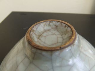 CHINESE PORCELAIN GE KILN CRACKLE GLAZE SMALL CONICAL BOWL SONG / YUAN DYNASTY 6