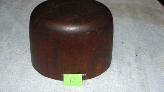 Millinery Mercantile Haberdashery Industrial Wood Hat Mold Stamp 31 7 1/4 (d)