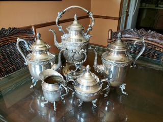 7 Piece Silver On Copper Tea/Coffee Set 4