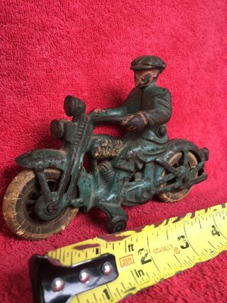 Vintage Hubley Toy Cast Iron HD Harley Davidson Motorcycle Bike Cycle 4