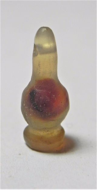 Zurqieh - Af1346 - Ancient Egypt,  18th Dynasty Agate Poppy Seed Bead.  1400 B.  C
