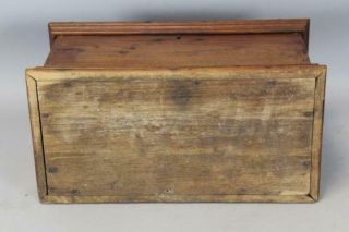 RARE 18TH C PA MINIATURE BLANKET CHEST WITH TILL IN WALNUT IN GRUNGY OLD SURFACE 10