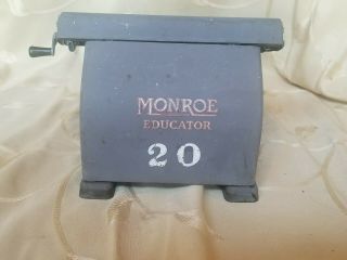 Vtg Monroe 50 ' s Adding Machine Calculator Model LE - 1307 - small model 11 