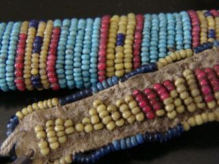 Antique Central Plains Native American Beaded Awl Case 5