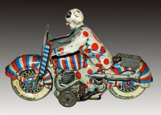 Mettoy UK 1st Prize Clown Motorcycle - 2