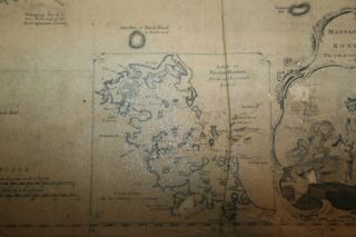 Vintage Thomas Jefferys Map Connecticut,  Rhode Island,  Massachusetts 1755 12