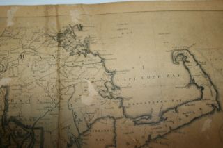Vintage Thomas Jefferys Map Connecticut,  Rhode Island,  Massachusetts 1755 9