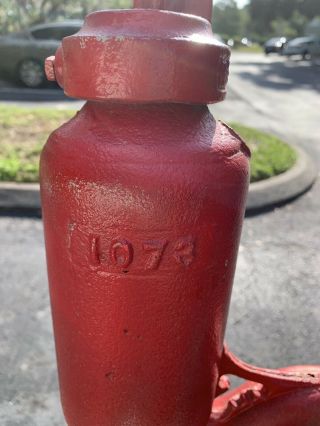 Vintage Cast Iron Hand Water Pump 5