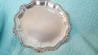 International Lord Robert Tray WW24/1 Georgian American Sterling Silver 35.  2 oz 2