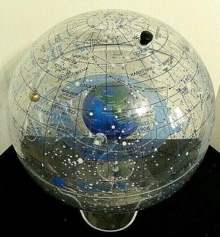 Vintage 1986 Starship Earth II Celestial Globe With Lucite Stand No Box Ex Cond 2