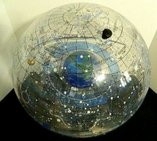 Vintage 1986 Starship Earth II Celestial Globe With Lucite Stand No Box Ex Cond 3