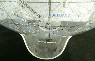 Vintage 1986 Starship Earth II Celestial Globe With Lucite Stand No Box Ex Cond 4