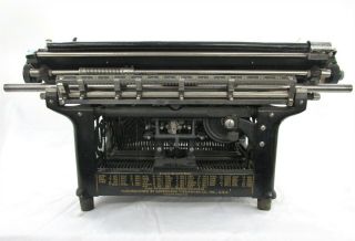 Pre - Owned Vintage/Antique Underwood Standard 6 Typewriter Black CA.  1930s 6
