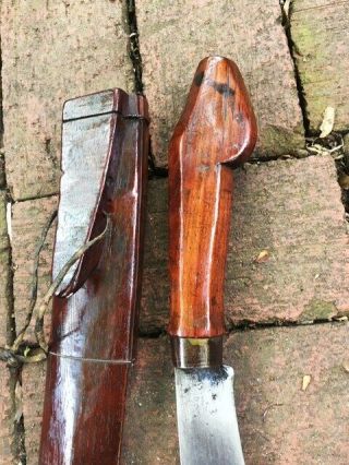Antique Indonesian Sword GOLOK Yataghan Yatagan Silat Keris No Shamshir 11