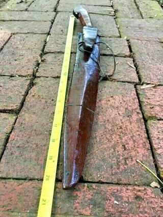 Antique Indonesian Sword GOLOK Yataghan Yatagan Silat Keris No Shamshir 2