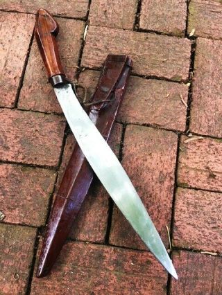 Antique Indonesian Sword GOLOK Yataghan Yatagan Silat Keris No Shamshir 7