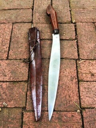 Antique Indonesian Sword GOLOK Yataghan Yatagan Silat Keris No Shamshir 8