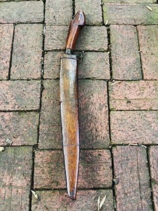 Antique Indonesian Sword GOLOK Yataghan Yatagan Silat Keris No Shamshir 9