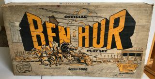 Wow Big Vintage 1958 Ben Hur Marx Playset/many Figures Parts & Box Series 5000