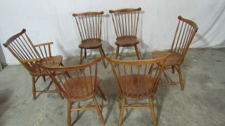 Stickley Dining Room Chairs Cherry Windsor