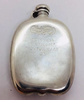 Whiting Antique Aesthetic Sterling Silver Horse Jumping Competition Trophy Flask 5