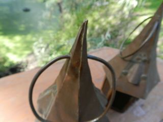 Arts and Crafts Lamps,  lights,  Copper Lanterns - Price is for Pair 8