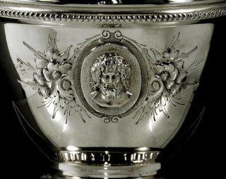 Wood & Hughes Silver Bowl c1870 Medallion 3