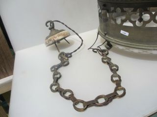 Victorian Brass Chandelier Ceiling Light Antique Church Gothic Chain Rose 17 