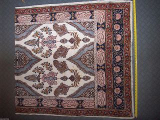 Antique Persian " Ghalamkar " Linen 60,  Years Old Textile Hand - Printed Tablecloth