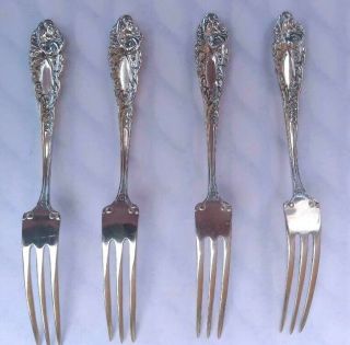 Sterling Silver Love Disarmed (4) Strawberry Fork Reed&Barton (Berry Fork) 2