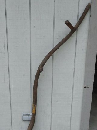 Antique Vintage Hay Sickle Scythe Farm Tool Primitive Grim Reaper Decor. 2