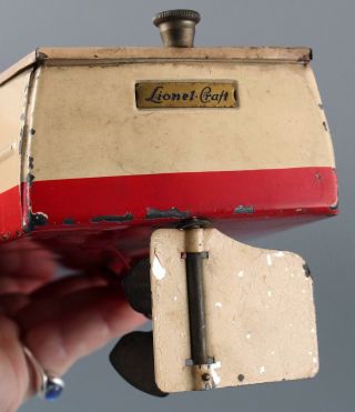 Pre - War 1935 Antique LIONEL CRAFT Speed Boat Wind - Up Clockwork Tin Toy,  NR 10