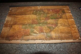 1834 Ezra Strong Us Missouri Territory Map Vintage Antique Cloth Backed Wall Old