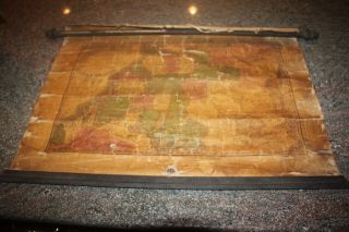 1834 Ezra Strong US Missouri Territory Map Vintage Antique Cloth Backed Wall OLD 3