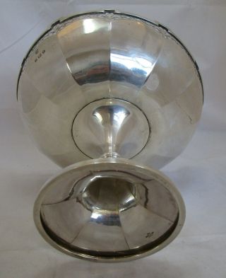 Fine Antique George V sterling silver pedestal fruit dish,  675 grams,  1926 5