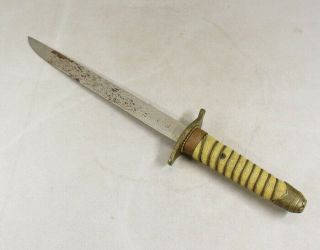 H628: SAMURAI KATANA,  REAL Japanese military short sword,  Saber,  Dagger TANKEN 7