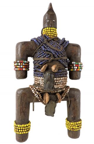 Namchi Namji Fertility Doll Beaded Cameroon African Art Was $75.  00