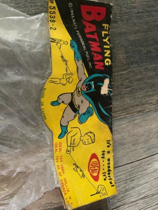 VTG Rare IDEAL FLYING BATMAN 1966 Japan In Package National Periodical Pub. 3