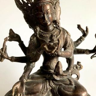 Heavy Ushnishavijaya Tibetan Chinese Bronze Buddha 18th/19th 36cm H 2