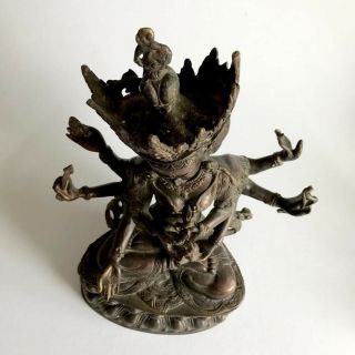 Heavy Ushnishavijaya Tibetan Chinese Bronze Buddha 18th/19th 36cm H 3