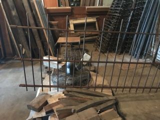 Antique Wrought Iron Fence 39 " Tall 32 Feet
