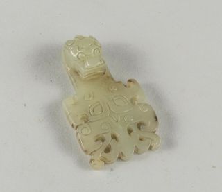 Ming Style Chinese Antique Carved Jade Hook